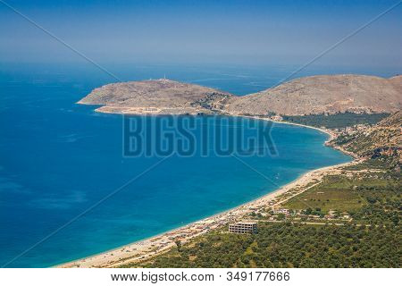 Buneci Beach Near Lukove In Albania In Summer