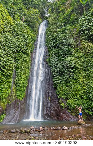 Munduk waterfall on Bali Indonesia
