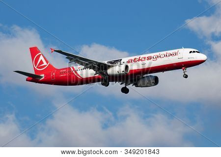 Istanbul / Turkey - March 29, 2019: Atlasglobal Special Sticker Airbus A321 Tc-agi Passenger Plane A