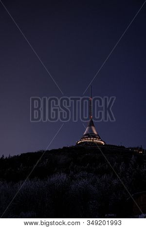 Jested Is A Mountain In The North Of The Czech Republic, Southwest Of Liberec. With A Promise Of 517