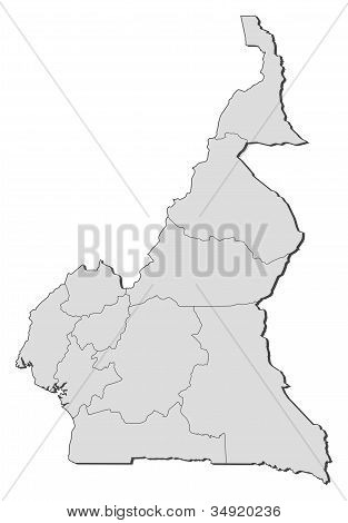 Mappa del Camerun