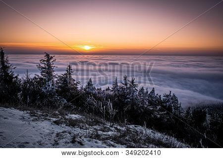 Jested Is A Mountain In The North Of The Czech Republic, Southwest Of Liberec. With A Promise Of 517