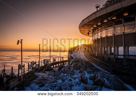 Jested Is A Mountain In The North Of The Czech Republic, Southwest Of Liberec. With A Promise Of 517