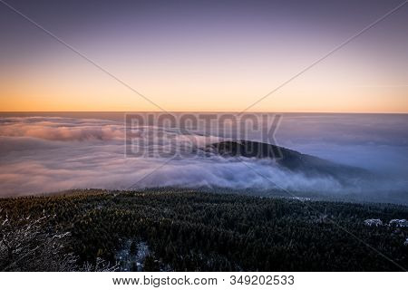 Jested Is A Mountain In The North Of The Czech Republic, Southwest Of Liberec. With A Promise Of 517