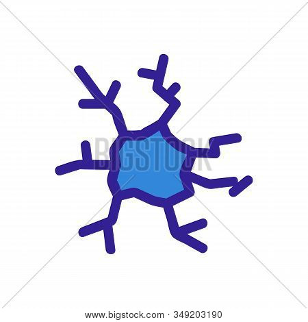 Crack Icon Vector. Thin Line Sign. Isolated Contour Symbol Illustration