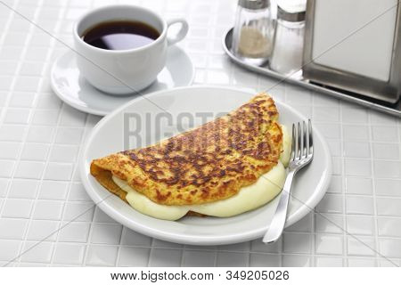 cachapa, venezuelan corn pancake with handmade cheese