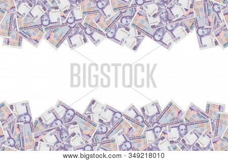 Manuel A Roxas On 100 Piso Philippines Money Bill Close Up Pattern