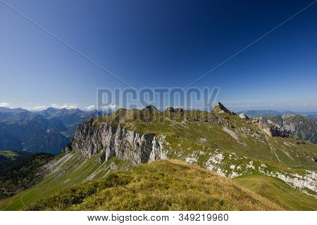 View From An Alp In Summer On A Cloudless Day
