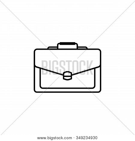 Brief Bag, Family Line Icon On White Background