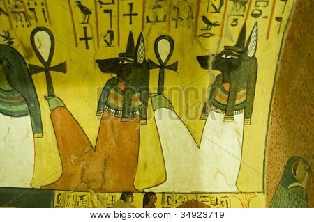 Sitting Anubis Gods