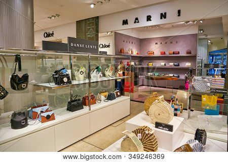 BERLIN, GERMANY - CIRCA SEPTEMBER, 2019: inside Galeries Lafayette in Berlin.