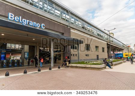 Buenos Aires, Argentina - June 22, 2019: Newly Built Train Station Belgrano C