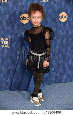 LOS ANGELES - JAN 08:  Mykal-Michelle Harris arrives for the ABC Winter TCA Party 2020 on January 08, 2020 in Pasadena, CA                