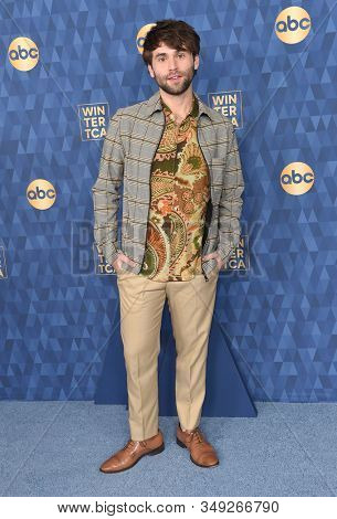 LOS ANGELES - JAN 08:  Jake Borelli arrives for the ABC Winter TCA Party 2020 on January 08, 2020 in Pasadena, CA                