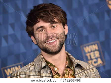 LOS ANGELES - JAN 08:  Jake Borelli arrives for the ABC Winter TCA Party 2020 on January 08, 2020 in Pasadena, CA                