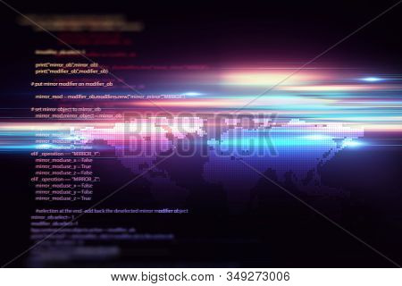 Programming Code Abstract Technology Background Of Software Developer And  Computer Script