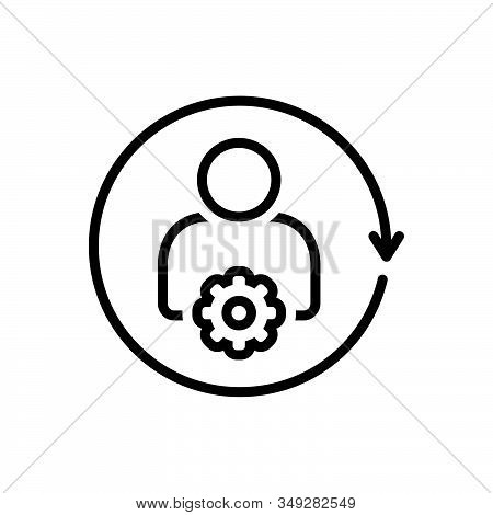 Black Line Icon For Setting-flow-interface Usability App Application Creative Interface Setting User