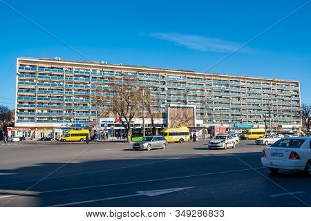 Tbilisi, Georgia 26 January 2020 - Metro Station Avlabari. Square Avlabari.