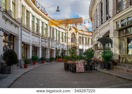 Tbilisi, Georgia 22 January 2020 - Famous Shardeni Street In Tbilisi
