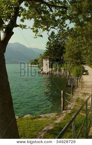 View of the Lago Maggiore from Caldè