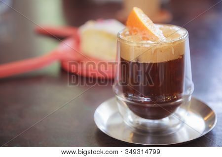 Coffee Soda, Coffee Mixed With Soda Water Might Be A Bubbly, Iced Americano Or Espresso Concoctions 
