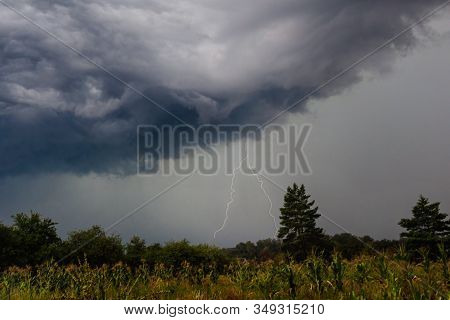 Storm Clouds Saskatchewan Ominous Wheat Fields, Day