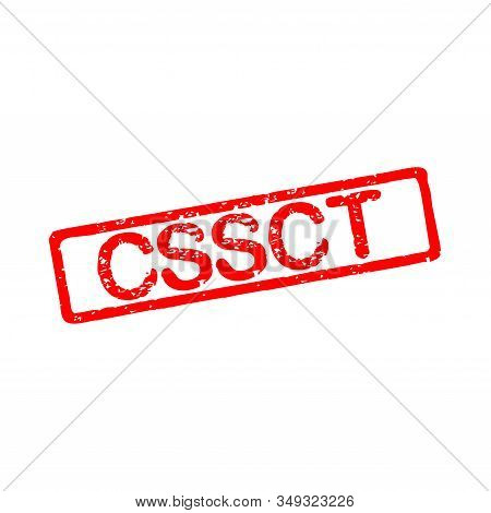 Cssct, Health, Safety And Working Conditions Commission Rubber Stamp In French