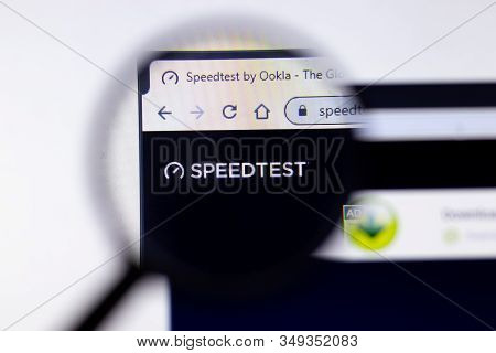 New York City, Usa - 5 February 2020: Speedtest Website Page Close Up, Illustrative Editorial