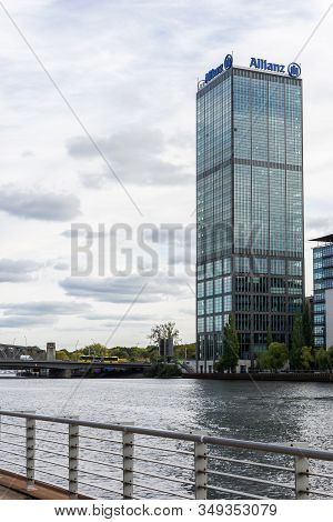 Berlin, Germany- October 6, 2019: View Of The Elsen Bridge From The Spree River Embankment