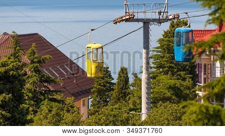 The Cabins Of Cableway In Koreiz, Crimea
