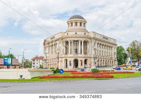 Iasi, Romania - August 6, 2019: Mihai Eminescu University Library In  Iasi, Romania. Mihai Eminescu