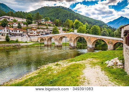 Konjic Old Bridge Above Neretva River - Konjic, Bosnia And Herzegovina, Europe