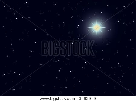 Vektorové ilustrace hvězda Supernova