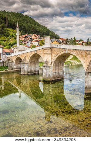 Konjic Old Bridge Above Neretva River - Konjic, Bosnia And Herzegovina, Europe