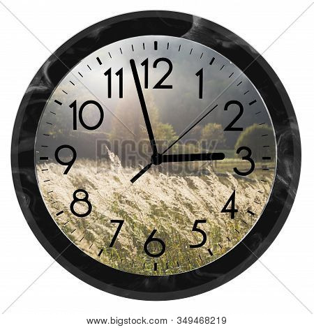 Daylight Saving Time. Dst. Wall Clock Going To Winter Time. Turn Time Forward. Abstract Photo Of Cha