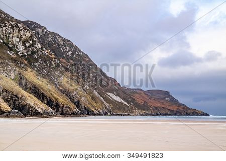 The Beach And Caves At Maghera Beach Near Ardara, County Donegal - Ireland.