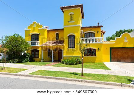 Argentina Cordoba Colonial Villa In  Valley Of Verro District In A Sunny Day