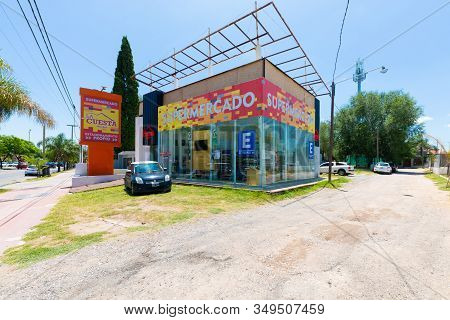 Cordoba Argentina January 30 Elegant Shopping Arcade In Verro District Northern Cordoba. Shoot On Ja