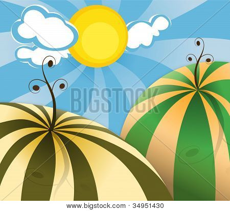 abstrakte Landschaft