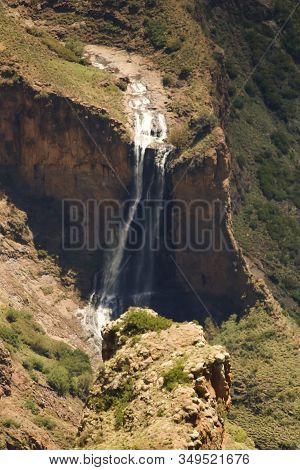 Majestic Waterfall At Canyons In African Resort