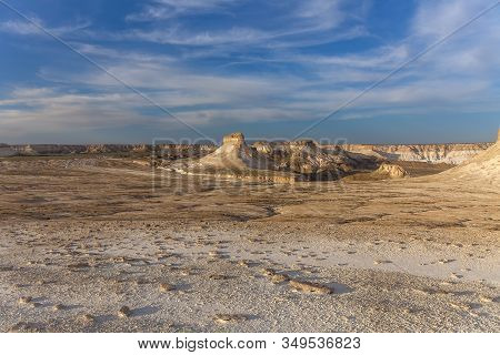 The Ustyurt Plateau. District Of Boszhir. The Bottom Of A Dry Ocean Tethys. Kazakhstan. Selective Fo