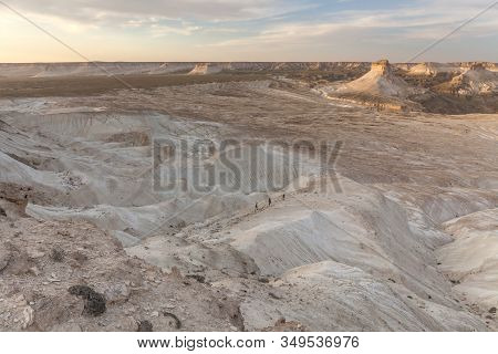 The Ustyurt Plateau. District Of Boszhir. The Bottom Of A Dry Ocean Tethys. Kazakhstan. Selective Fo