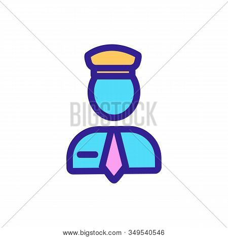 Driver Icon Vector. Thin Line Sign. Isolated Contour Symbol Illustration