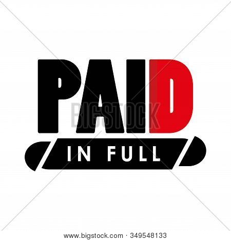 Paid Stock Icon. Vector. Illustration In Vector Format. Flat Design