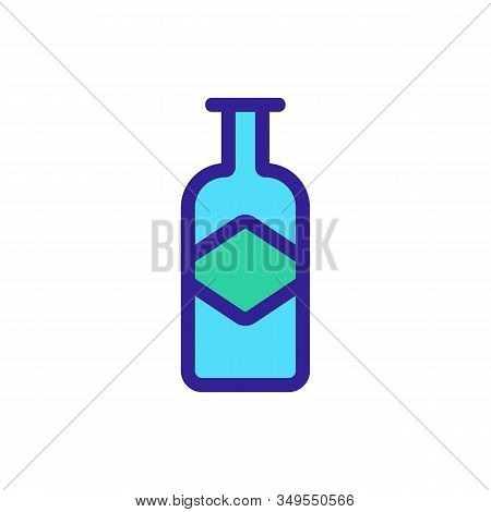 Whisky Icon Vector. Thin Line Sign. Isolated Contour Symbol Illustration
