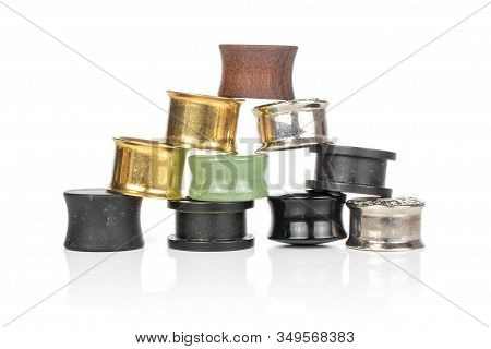 Lot Of Whole Plug Pyramid Isolated On White Background