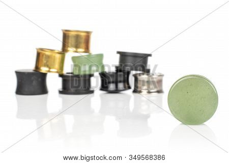 Lot Of Whole Plug Front Focus Isolated On White Background