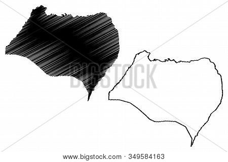 Bioko Norte (republic Of Equatorial Guinea, Provinces Of Equatorial Guinea) Map Vector Illustration,