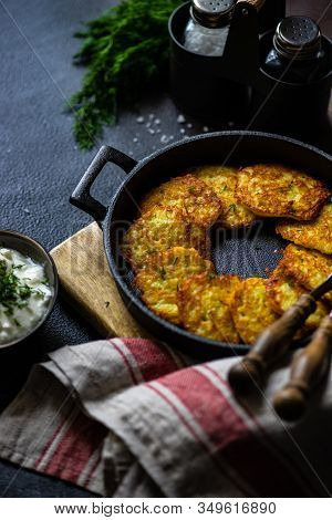 Traditional Ukrainian Dish Deruny