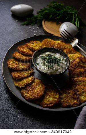 Traditional Ukrainian Dish Deruny